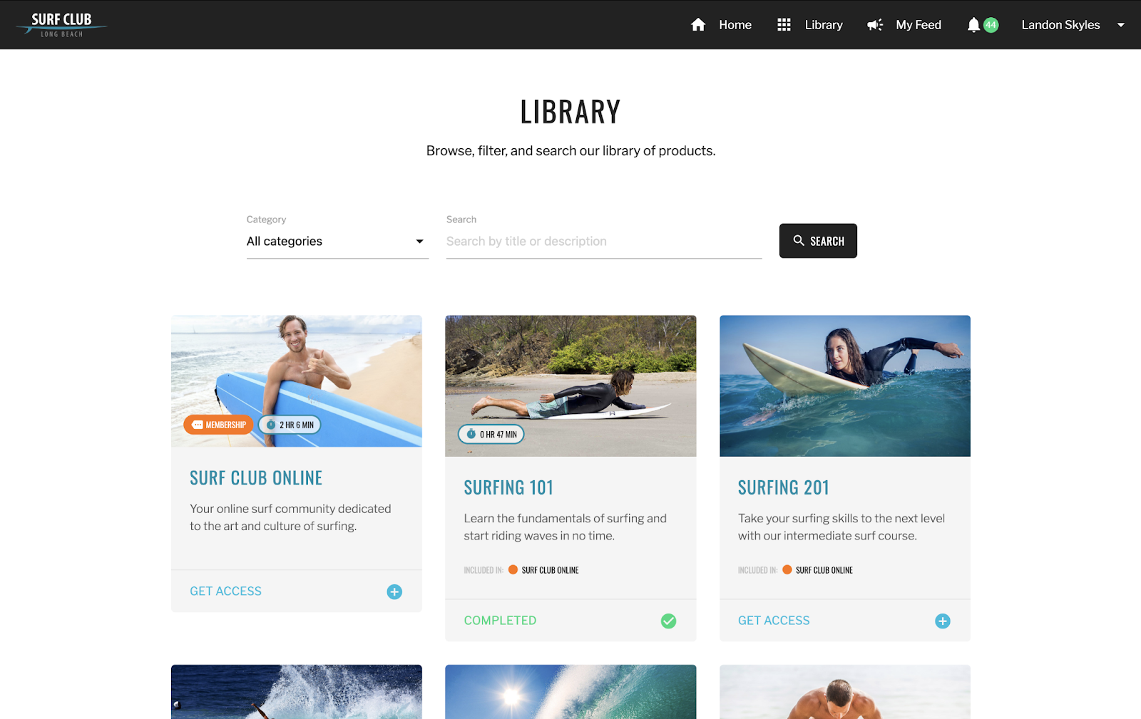 CustomerHub product pages