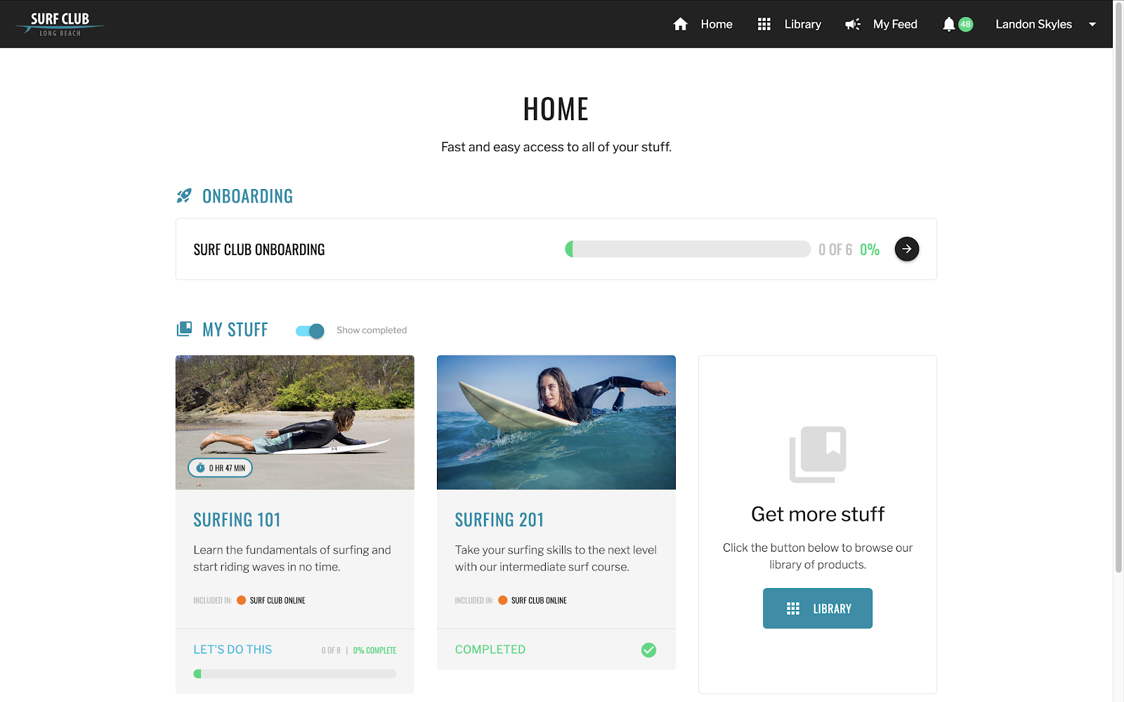 CustomerHub onboarding