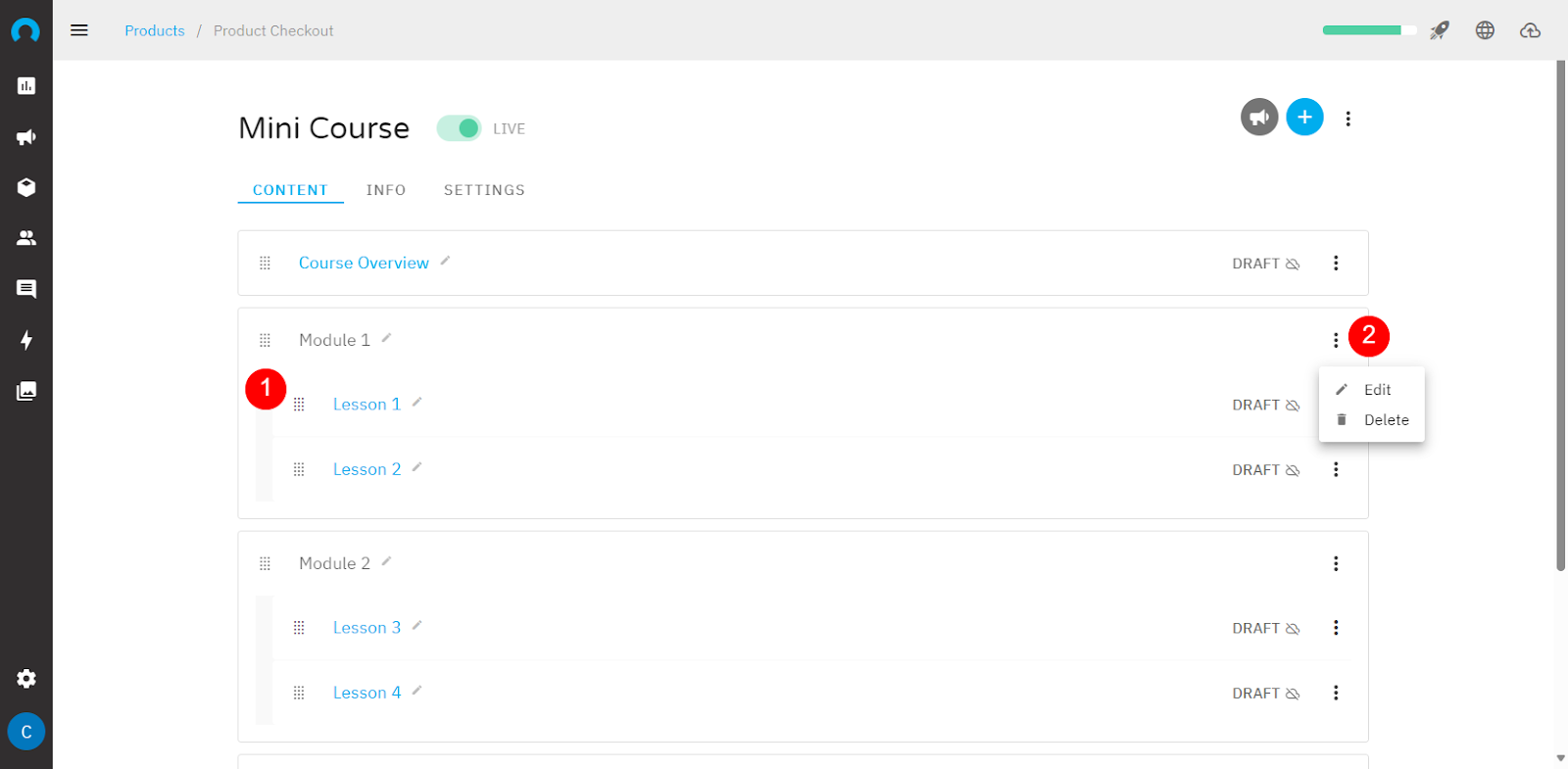 CustomerHub’s intuitive page editor